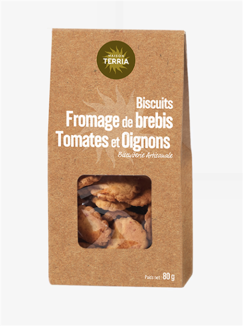 Biscuit Fromage de Brebis, Tomates et Oignons