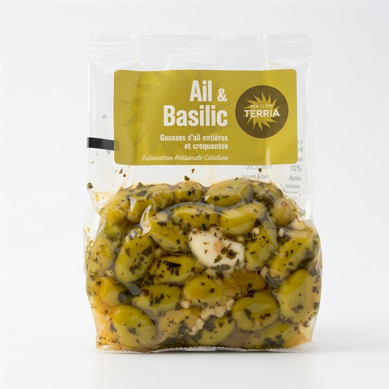 Olives Ail basilic