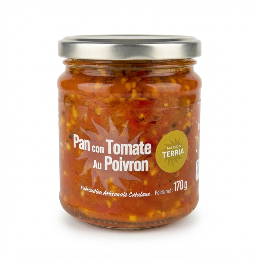 Pan con tomate au poivron